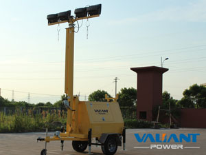LED floodlight towers and cast light lighthouse
